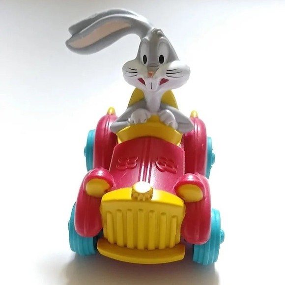 Other - Vintage Bugs Bunny Warner Bros 1992 Expanding Car Toy Rolling Looney Tunes